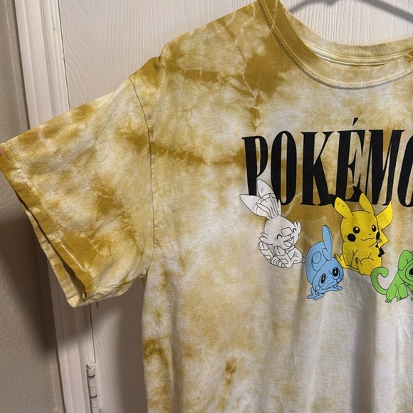 Pokémon Tie Dye Men’s XL Short Sleeve Character Print T-Shirt Pikachu Gamer Fun - Picture 3 of 6